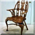 F30. Gothic style armchair. 44”h 